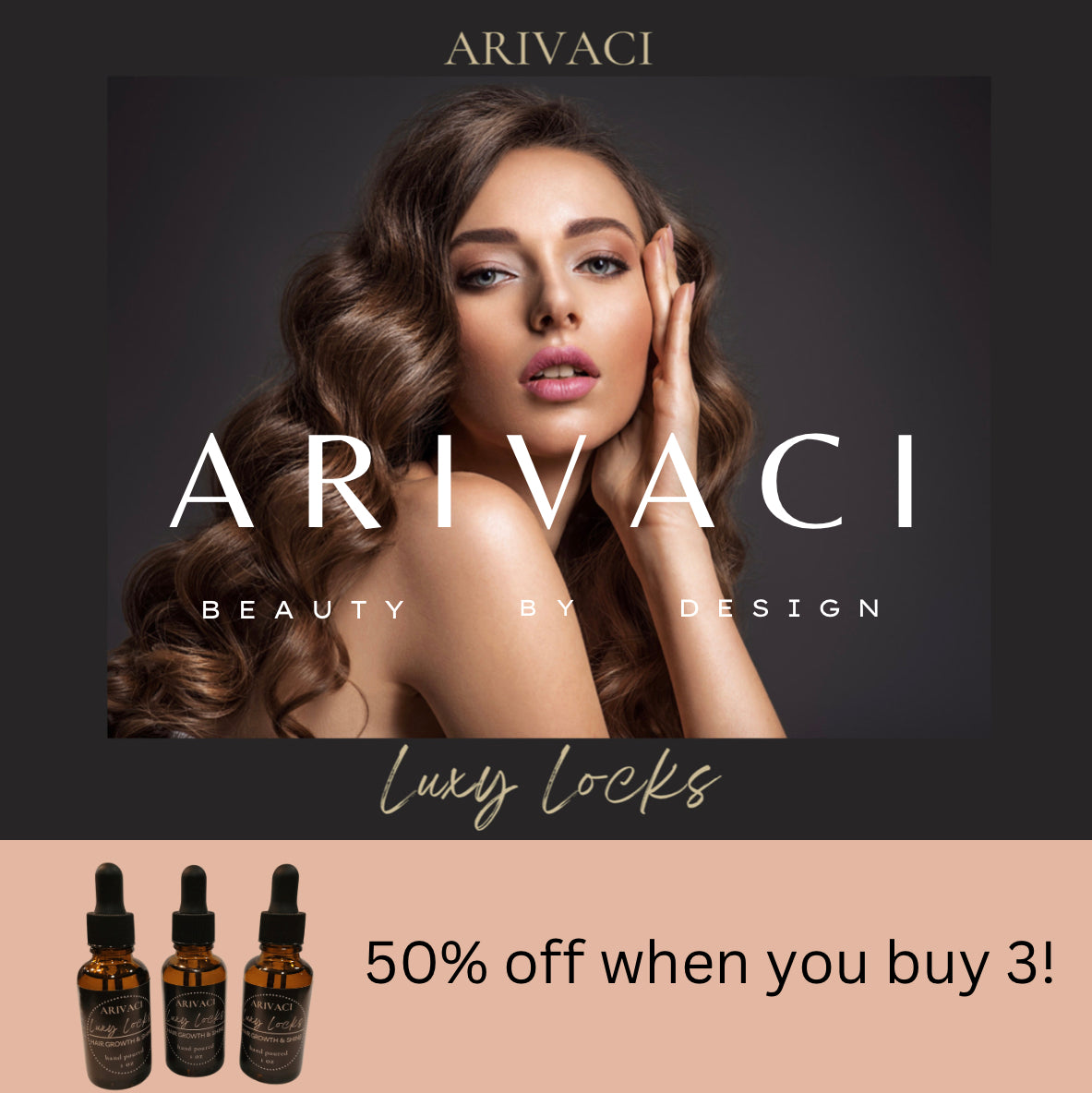 Luxy Locks for Lusterous, Thick Hair - Three Bottles at 50% Savings!